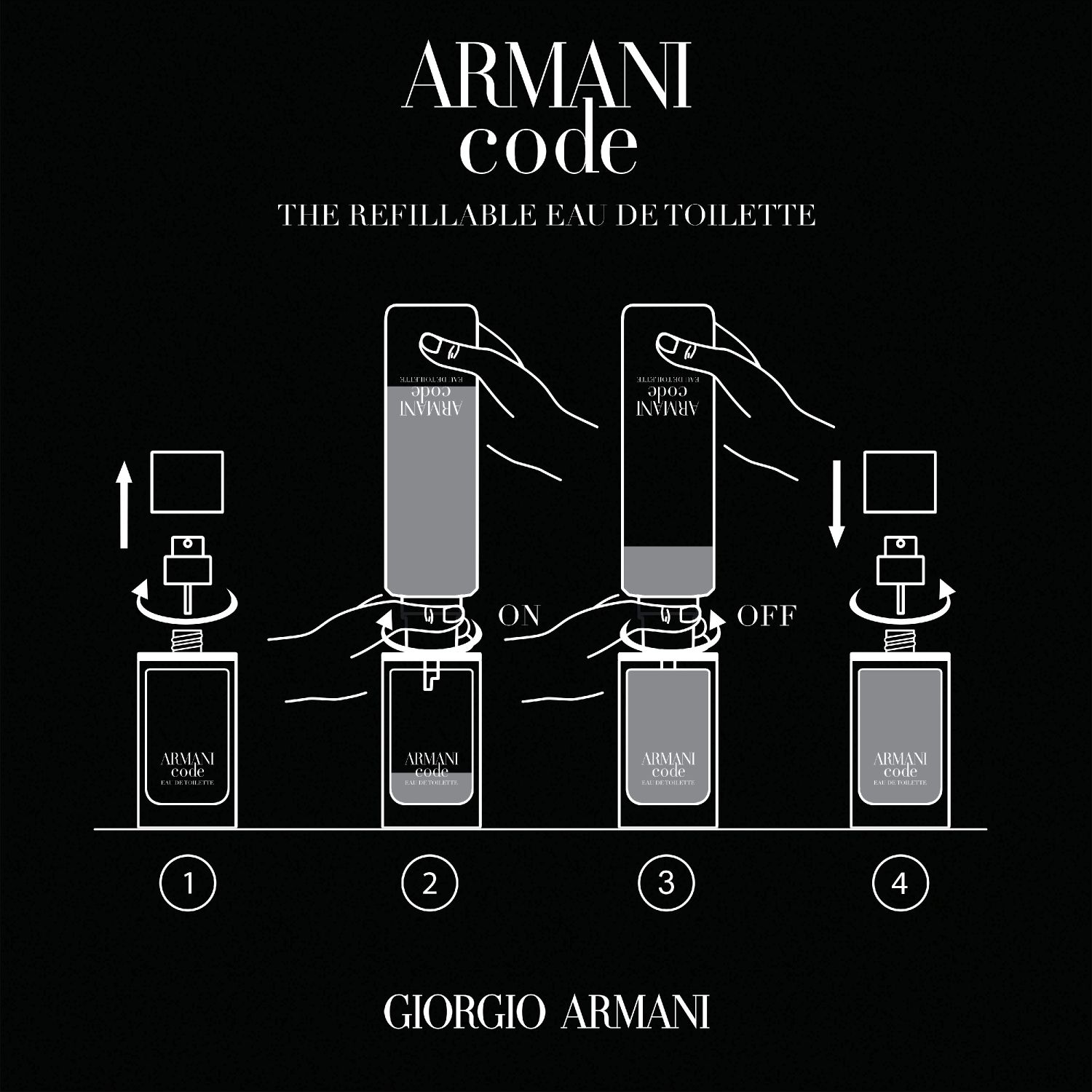 Armani Code Homme Eau de Toilette (Refillable)