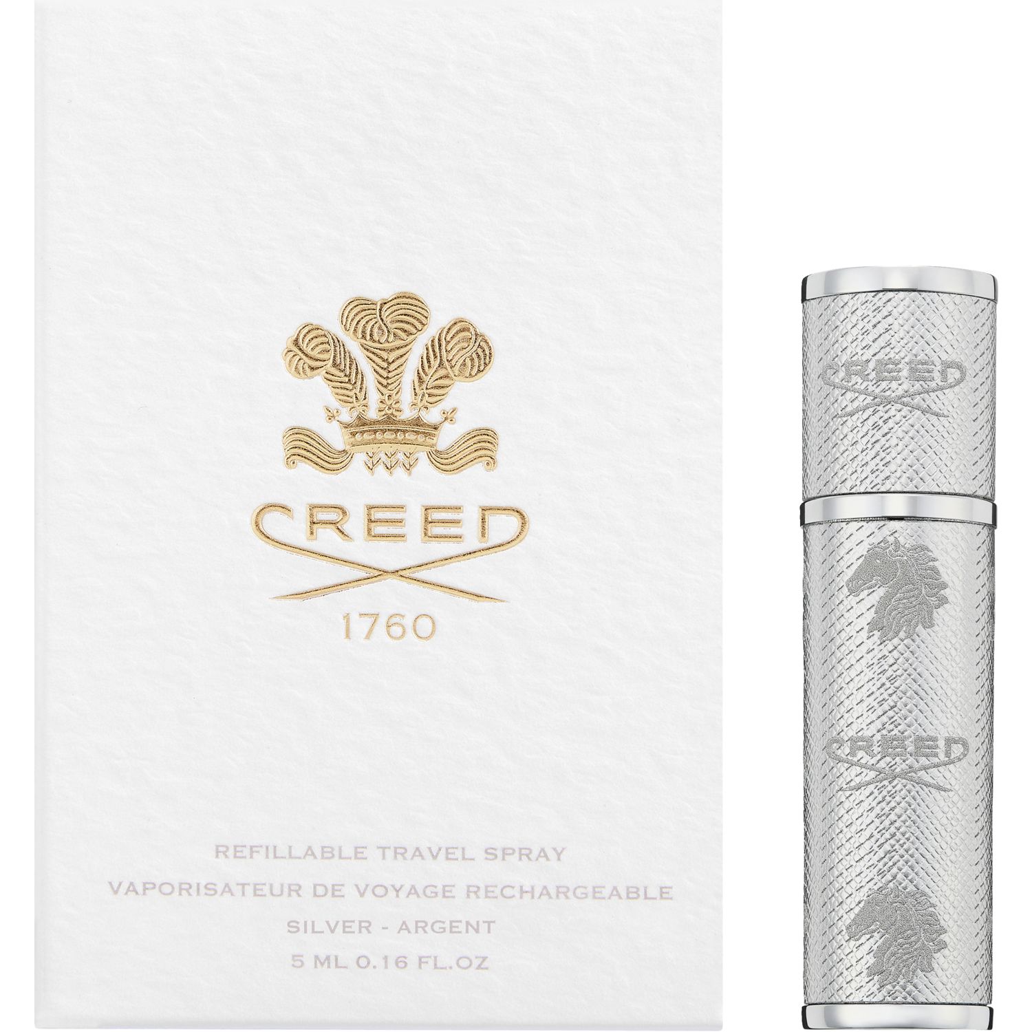 Refillable Travel Spray for 5ml Silver