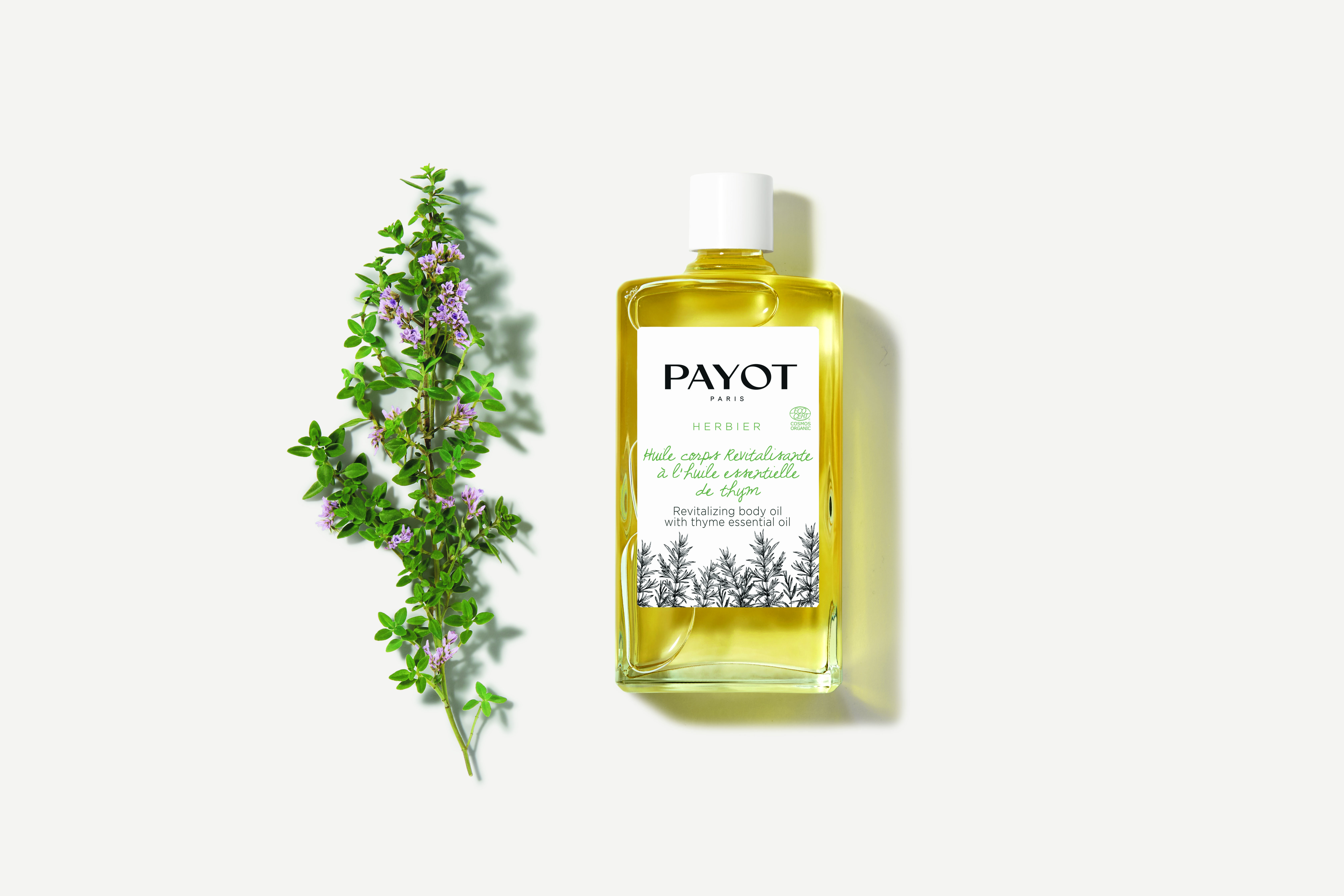 Herbier Huile corps Revitalisante à l'huile essentielle de thym