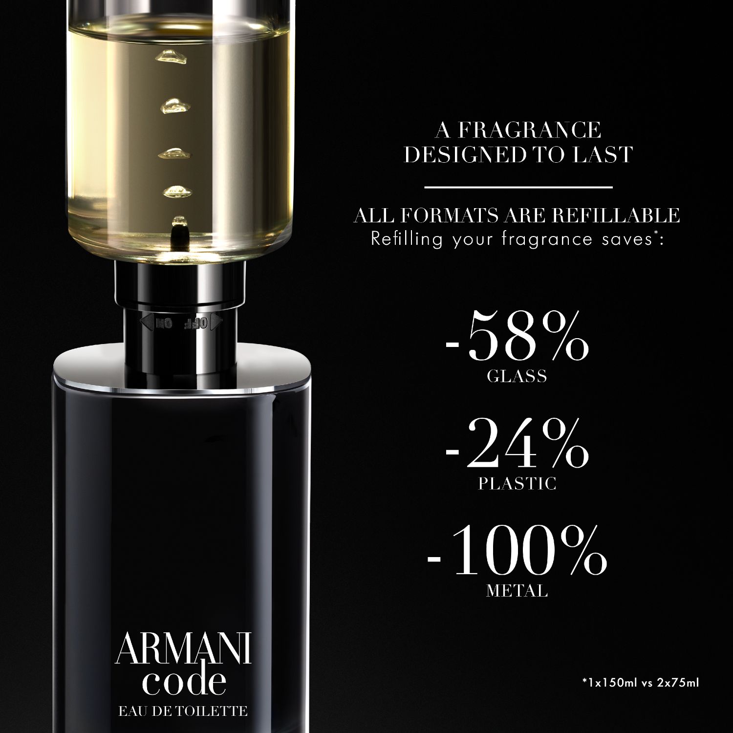 Armani Code Homme Eau de Toilette (Refillable)