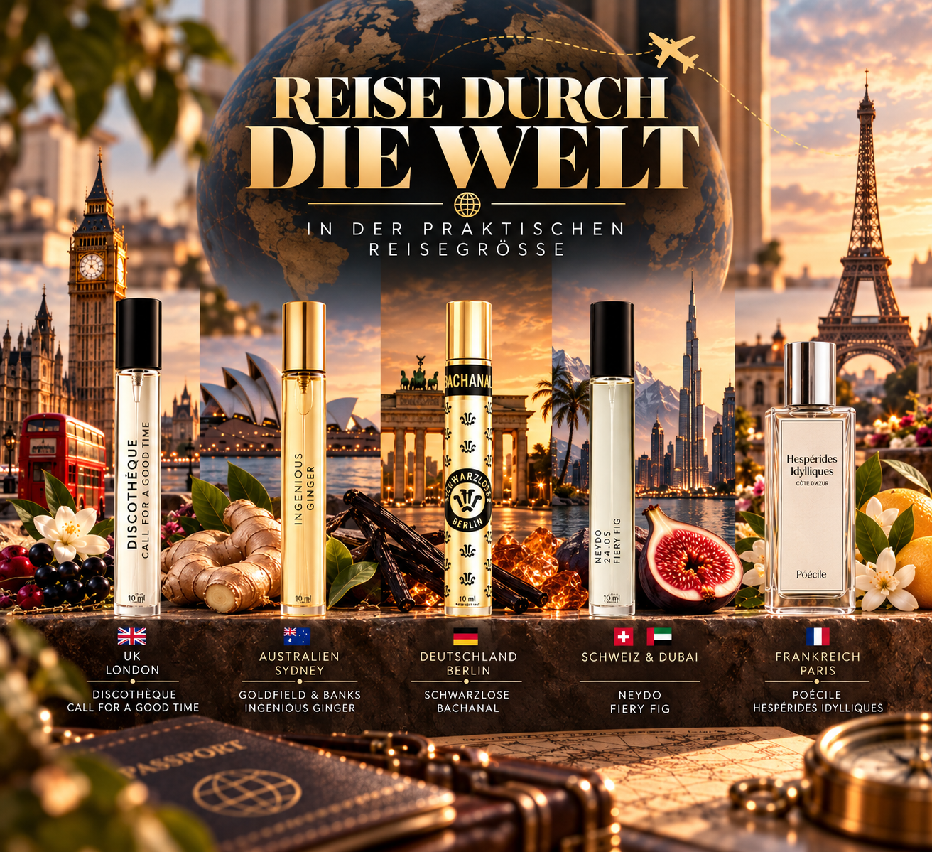 Reise durch die Welt