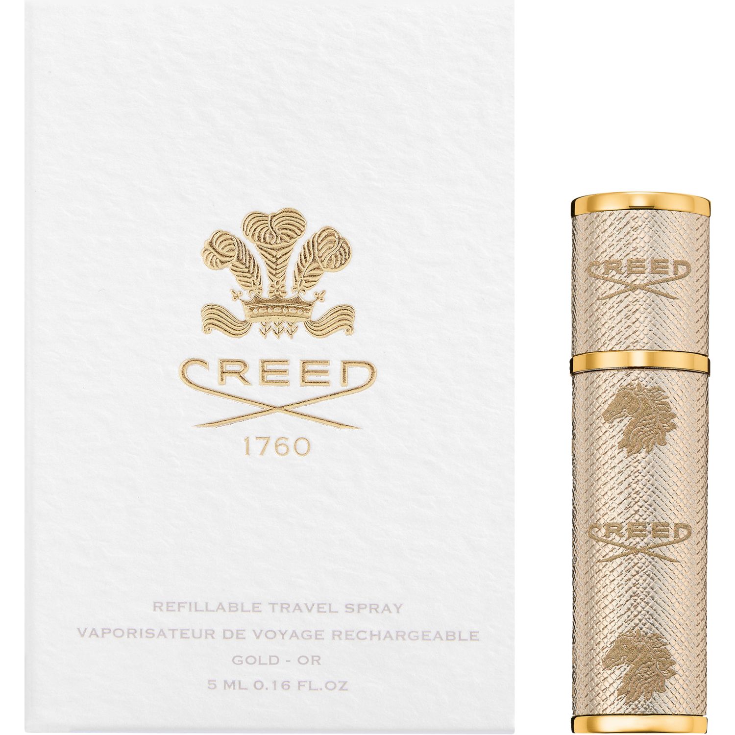 Refillable Travel Spray for 5ml Gold