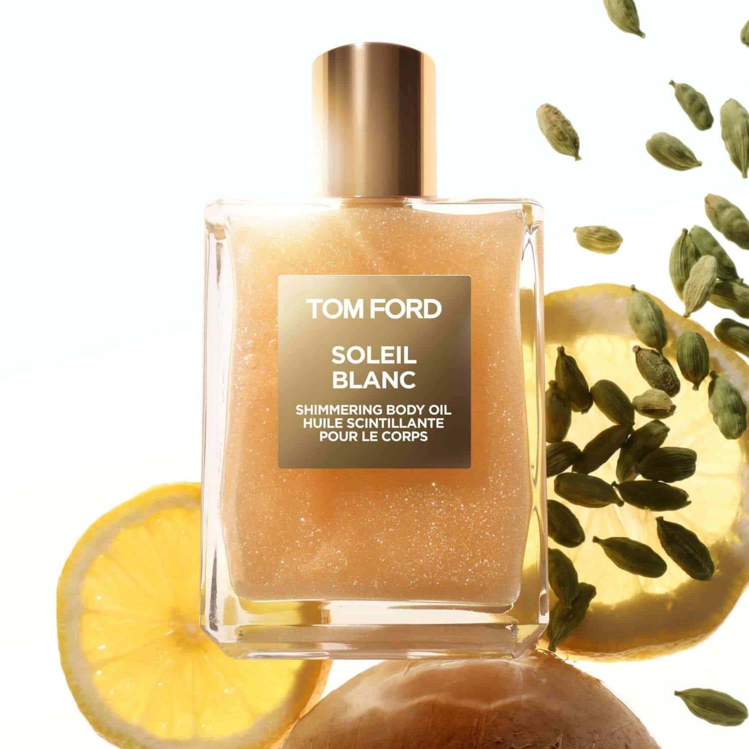 Soleil Blanc Shimmering Body Oil Shade 1 - Gold